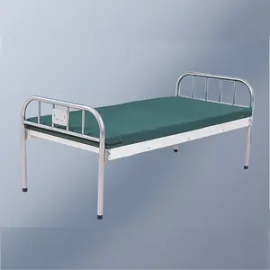 Factory Direct 2 Function 2 Crank Single Shake Nursing Bed Manual Hospital Bed Price For Outpatient Clinics