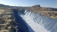 Géotextile non tissé haute densité pour la filtration des canaux d'irrigation agricoles