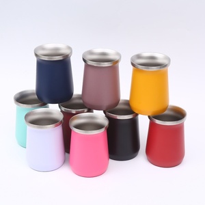 Mini Taza de Mate de 8oz, Taza de Café Portátil para Exteriores, Taza Térmica de Doble Capa de Acero Inoxidable 304 - Product Image 1
