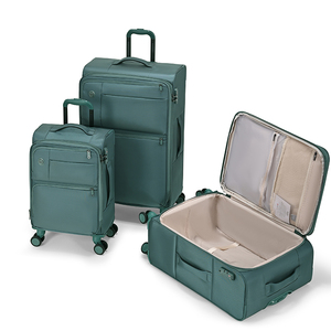 Set di Valigie Leggere Goby London in <span class=keywords><strong>Tessuto</strong></span> Oxford Morbido, 3 Pezzi 20" 24" 28" Pollici, <span class=keywords><strong>Grande</strong></span> Capacità con Separazione Asciutto/Bagnato, <span class=keywords><strong>Valigia</strong></span> da Cabina - Product Image 3