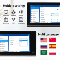 Videoportero Inteligente WiFi Tuya con Pantalla de 7 Pulgadas, Visión Nocturna, Detección de Movimiento, Intercomunicador de Seguridad para el Hogar, Cámara de Videoportero WiFi Inteligente