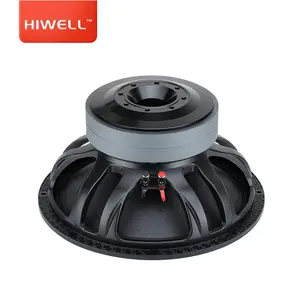 Haut-parleurs Professional 15 pouces Bass Speaker 2400Watt Powered Subwoofer.