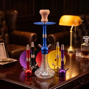 Set de Cachimba de Aluminio y Vidrio, Kit de Pipa de Agua Portátil, Accesorio para Fumar Multicolor para Uso Social - Product Image 5