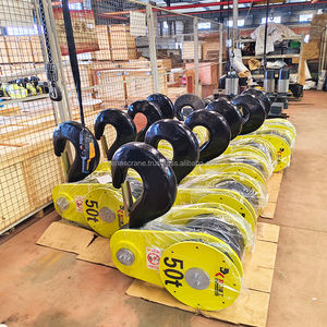 Poulies à crochet simple en acier au carbone robustes pour la construction, 2t, 3t, 5t, 10t - Product Image 2