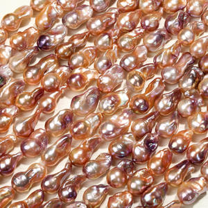 Perlas Barrocas Naturales de Agua Dulce al por Mayor, Materiales para Joyería Hechos a Mano, Cuentas de Cola de Pescado Blancas y Rosas de Forma Irregular - Product Image 2
