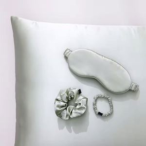 Wholesale Custom 100% Real 16/19/22/25 Momme Organic 6A Mulberry Silk <b>Sleep</b> <b>Mask</b> Set Eye Health Care - Product Image 2
