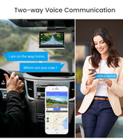 Caméra embarquée 4G double objectif 2K avec Wi-Fi, GPS et surveillance de stationnement pour la surveillance à distance du véhicule sur téléphone, compatible carte SD jusqu'à 256 Go
