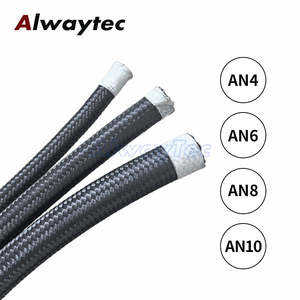 유니버셜 AN4 AN6 AN8 AN10 CPE 알루미늄 나일론 고무 연료 피팅 호스 엔드 어댑터 키트 브레이디드 연료 쿨러 호스 라인 어셈블리 - Product Image 5