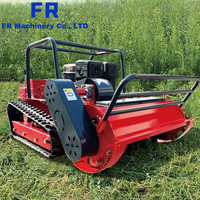 Tondeuse robot télécommandée DT1200 – Coupe-herbe à fléaux sur roues, tondeuse à essence, capacité 1 300-2 000 m²/h