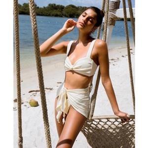 Popular 3 Pieces Swimwear Cover up <strong>Skirt</strong> Sexy Bikini <strong>Skirt</strong> Printing <strong>Swimsuit</strong> <strong>for</strong> <strong>Women</strong> - Product Image 2