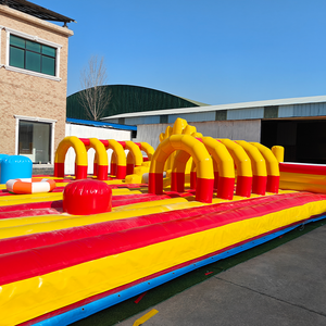Juegos deportivos gigantes al aire libre para adultos, carrera inflable, carrera de obstáculos inflable para adultos y niños - Product Image 3
