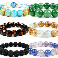 Bracelet en pierre naturelle patte de chien grenat vert pour hommes et femmes, bracelet perlé de luxe léger pour couples