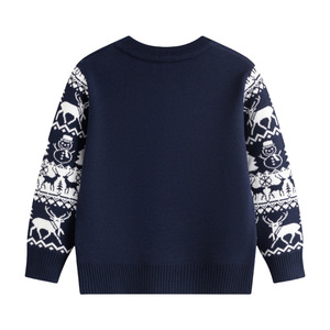 Manufacturer Custom New Children's <strong>Christmas</strong> Cartoon Sweater <strong>Boys</strong> and Girls Baby Double Layer Warm Long Sleeve <strong>Jumper</strong> - Product Image 2