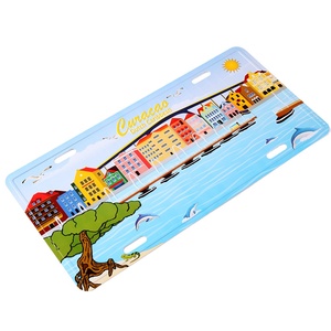 <span class=keywords><strong>Plaque</strong></span> d'immatriculation touristique décorative personnalisée Souvenirs d'île <span class=keywords><strong>de</strong></span> voiture en aluminium Machine à gaufrer personnalisée pour matériau métallique - Product Image 2