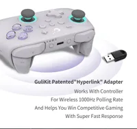 Control Inalámbrico Gulikit KK3 MAX con Joysticks de Efecto Hall y Gatillos para Nintendo Switch, Android e iOS