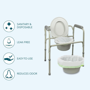 Disposable Commode <strong>Liner</strong> Plastic Bags With Super Absorbent Pads <strong>Potty</strong> <strong>Liner</strong> for Bedside Use Pet - Product Image 4