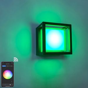Lámpara de Pared LED Impermeable de 10W con Control por Aplicación TUYA para Decoración de Hogar, Oficina y Jardín, Iluminación Moderna Decorativa para Interiores y Exteriores - Product Image 4