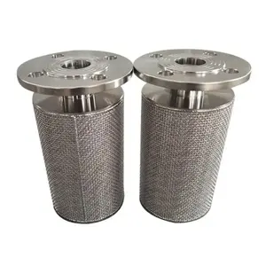 Suministro de fábrica SUS316L filtro cilíndrico filtro sinterizado de malla de alambre de metal