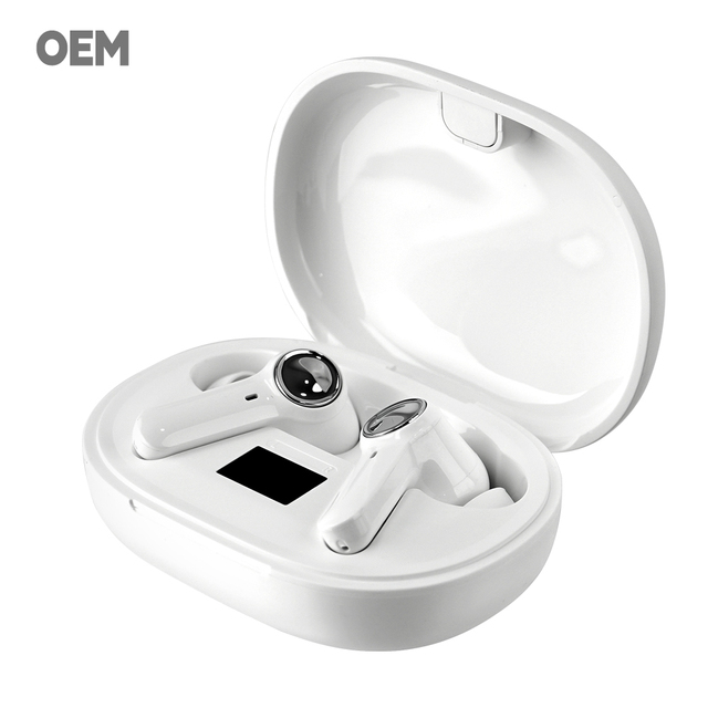 Superior Call Quality OEM Wireless In-Ear Headphones Digital Display Battery Indicator Custom Shape/Logo Options Factory Price