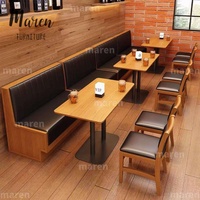 Meubles de restaurant, style simple et rétro, banquette de bar, canapé de café, table et chaises de restaurant à thème, mobilier de restaurant