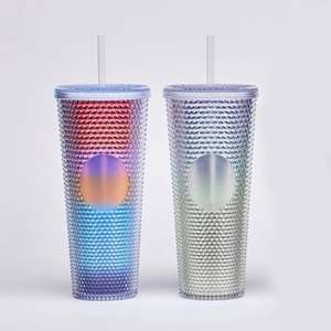 Высококачественный Шипованный пластиковый тумблер с двойными стенками 24 унции - Product Image 2