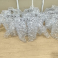 Combinaison gonflable transparente en PVC personnalisable, modèle de costume gonflable populaire pour les promotions commerciales