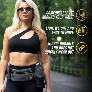 Free Sample Waterproof Sports Hydration Belt Universal Bottles Holder Earphone Hole Hiking Waist Bag Hydration <b>Running</b> Belt - Product Image 6