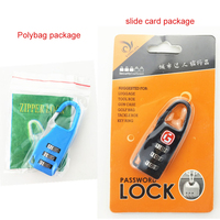 Cadenas à combinaison à 3 chiffres mini pour la vente en gros, idéal pour les bagages de voyage, les sacs à dos et les étuis à crayons (fermeture éclair)