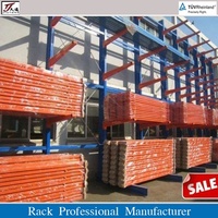 Étagère cantilever pour le stockage des profilés en aluminium et des profilés de fenêtres et de portes, anti-rayures, en métal léger