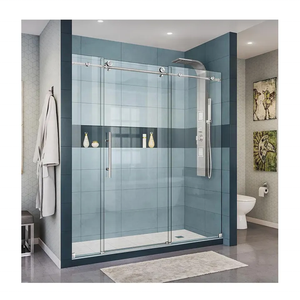 Panneaux en verre trempé transparent de 8mm 10mm 12mm Prix Découpes de trous de taille personnalisée Verre trempé pour porte Salle de douche - Product Image 2