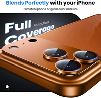 Protection d'objectif d'appareil photo en verre trempé métallique pour iPhone 17 Pro Max 17 Pro, accessoires de couverture d'objectif de téléphone avec fonction AR