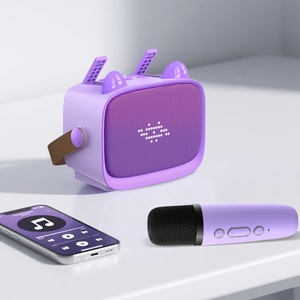 Máquina de <span class=keywords><strong>Karaoke</strong></span> Inalámbrica T99 para Niños, Altavoz con Micrófono Dual, Música Estéreo de 360 Grados, Juguete Musical - Product Image 1
