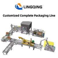 Système d'emballage automatique à la fin de ligne, machine d'érection et de scellage de cartons, robot d'emballage de colis, solution de palettisation robotisée