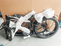 Vélo de montagne électrique à pneus larges, double moteur sans balais 250W*2, batterie lithium 48V 18Ah, 25 km/h, tout-terrain, étanche, porte-bagages arrière