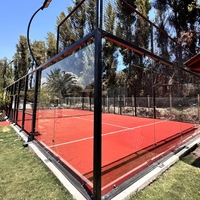 Cancha de Pádel Panorámica de Acero Duradero para Competición Deportiva, de Baja Precio y Buena Calidad, Directo de Fábrica B2B
