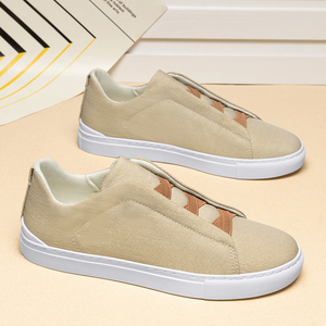 Scarpe da Passeggio CC per <span class=keywords><strong>Uomo</strong></span>, <span class=keywords><strong>Alta</strong></span> Qualità, Tomaia in Tela Traspirante, <span class=keywords><strong>Suola</strong></span> in Gomma Antiscivolo, Slip-On, <span class=keywords><strong>Sneakers</strong></span> Basse Morbide e Resistenti - Product Image 5