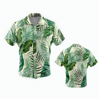 China benutzer definierte neueste Hawaii-Shirt Design Kurzarm Blumen blatt Bottoms bis gedruckt Strand Hawaii-Shirts für Männer