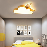 Lampu Plafon LED AMJ Gaya Modern Sederhana dengan Remote Control, Pemasangan di Permukaan untuk Ruang Tamu, Kamar Tidur, Ruang Belajar