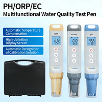 Medidor de Calidad del Agua 5 en 1 IP67 OEM Digital PH/ORP/TDS/EC/Salinidad/Temperatura, Tipo Pluma, para Laboratorio/Agua del Grifo