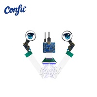 Module MIPI CONFU double écran LCD IPS 1,4 pouce 400*400 pour Raspberry Pi, affichage haute vitesse pour robots compagnons IA et jouets pour animaux, luminosité 300 cd/m²