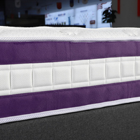 Neues Design Hybrid King Queen Size Taschen feder matratze 5*6 FT mit Natur latex Memory Akustik schaum für Hotel Pack In Box