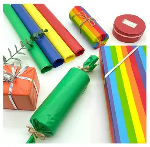 Supplier Rainbow Cotton 17 Gsm White Recyclable Materials Moisture-Proof Tissue Paper Wrapping Paper