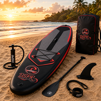 Planche à pagaie gonflable portable et écologique pour les amateurs de yoga, planche SUP extra large et stable avec pont souple et bonne adhérence