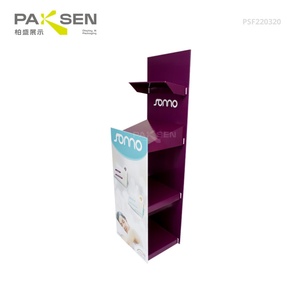 ชั้นวางสินค้าแบบตั้งพื้นทำจากกระดาษลูกฟูก พิมพ์โลโก้ตามสั่ง สำหรับจัดแสดงสินค้าอิเล็กทรอนิกส์ - Product Image 4