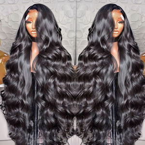 Perruques sans colle en cheveux naturels bruts, densité 250%, Lace Front, Ondulées Body Wave, Full HD Lace Frontal, en cheveux humains brésiliens, Vente en gros - Product Image 1