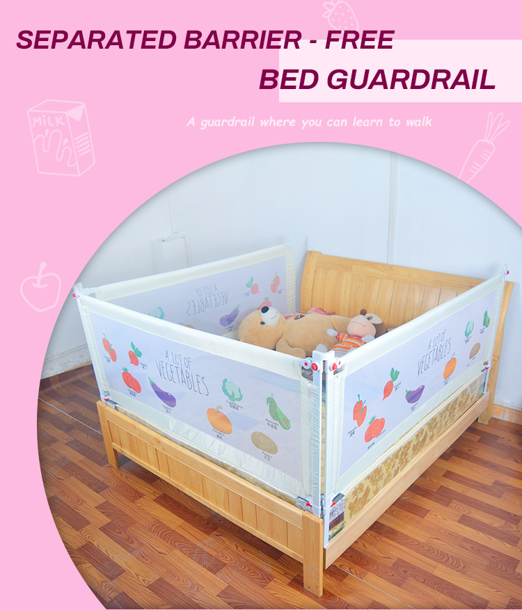 Baby Bed Rail Easy Installation New Arrival Multi-Colored Anti-Collision Kids Baby Safety Bed Rail BR-01