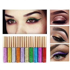 Ensemble d'<span class=keywords><strong>eye</strong></span>-liners en gel scintillant chimique, 10 couleurs, fard à paupières liquide imperméable, stylo <span class=keywords><strong>eye</strong></span>-<span class=keywords><strong>liner</strong></span> métallique scintillant, maquillage de fête longue durée - Product Image 1