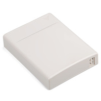 1-Core SC Optical Fiber Face Plate White ABS FTTH Terminal Box Wall Box
