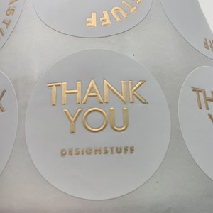 Adesivo di Carta Personalizzato Stampa di Etichette Lamina D'oro In Rilievo Autoadesivo di Marchio