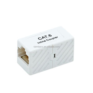 Acoplador en línea Cat6 RJ45 8p8c acoplador directo cat6a CAT5e Cat6 Keystone - Product Image 1